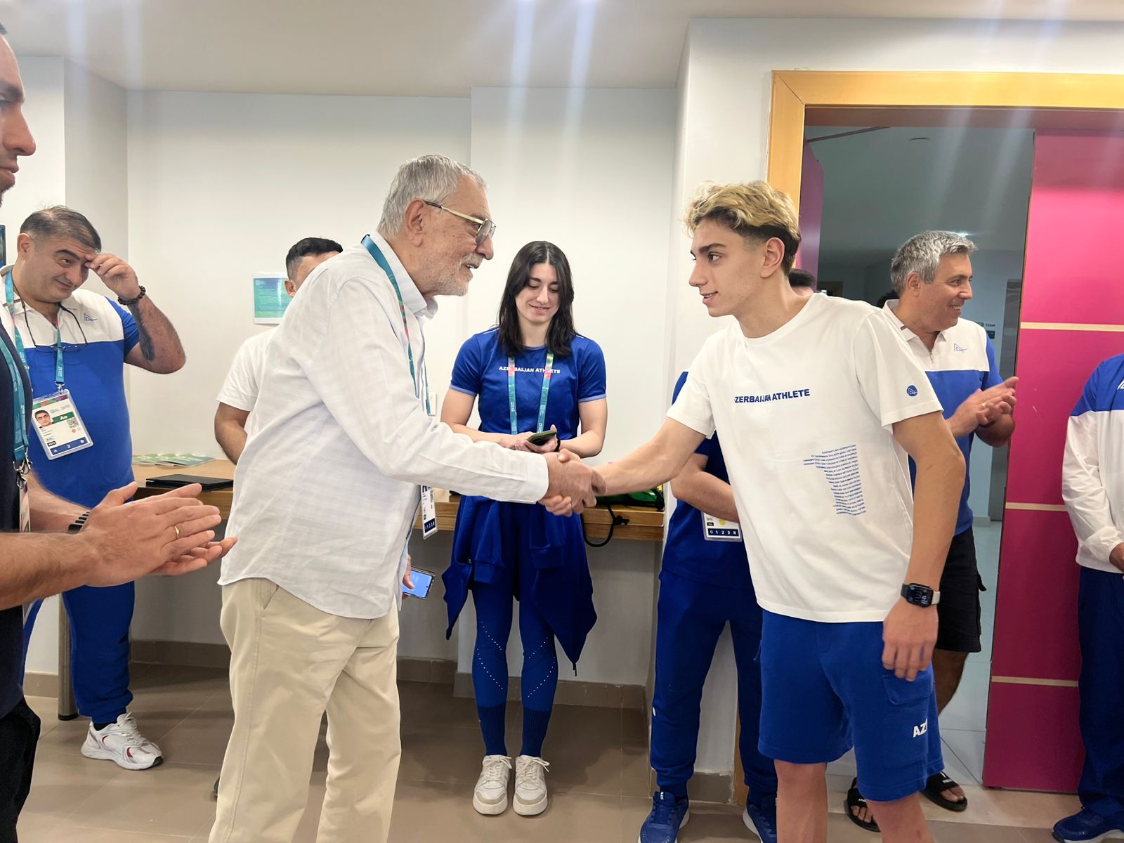 Milli Olimpiya Komitəsinin rəsmiləri Ər-Riyadda Atletlər kəndində olublar